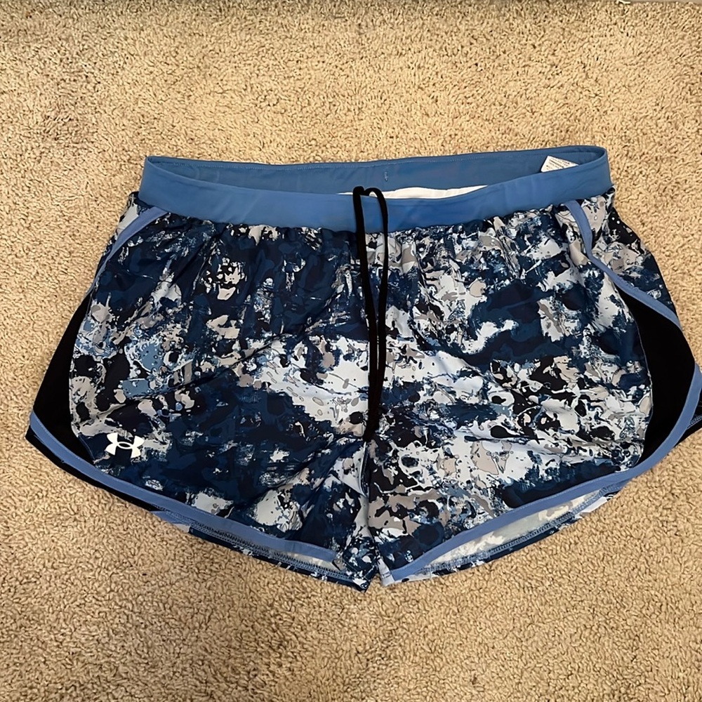 Under Armour Women’s Workout Jogger Shorts Blue Gray Size Large